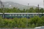 Personenwagen der Ofotbanen abgestellt in Narvik B3-2 25605. (21,06,2011)