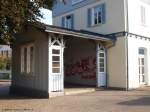 Unterstand f�r Fahrg�ste am Bf. Owen (Teck), dieser war fr�her ...
