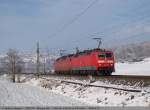 personenzug-fur-besondere-zwecke-pbz Ein Kurzer PbZ 1961 nach M�nchen mit 120 130 (vr) und 120 155 (or) bei Uhingen/Fils. (27,11,2010)