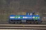 plochingen Nach dem die 270 003 (NIAG 6) ihre lehren Kohlewagen vom Gel�nde des Kohlekraftwerk Altbach in die Abstellgruppe gefahren hat, rangiert sie im Bf Plochingen auf das Abstellgleis vor die 52 7409. (25,02,2012)