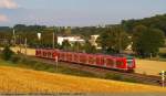 rb R�ckfahrt des RB 19359 von Stuttgart nach Ulm um 19:48 Uhr mit einem 4 und zweiteiligen Triebwagen BR 425 . Um 18:12 Uhr fuhr er als RB 19352 von Ulm nach Stuttgart. (18,07,2010)