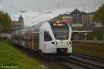 re ET 6.04 der Eurobahn mit RRX als RE 13 (Maas-Wupper-Express) Hamm(Westf) - Venlo bei Wuppertal-Steinbeck n�chster Halt ist Wuppertal-Vohwinkel. (19,10,2011)