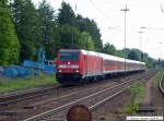 Aus Singen/Horb/T�bingen kam Umleiter RE 19614 mit 146 222-5 �ber ...