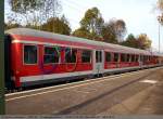 regionalverkehr-n-wagen Mittelwagen 3-L�wen-Takt RadExpress mit chemischer Toilette 50 80 22-34-249-9 Bnrz(451.4), Rev.-Daten:  Unt. / WWX 21.08.09. (28,10,2009)