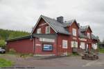 Bahnhof Blrkliden an der Strecke als Malmbanan (Erzbahn) Kiruna-Narvik gelegen.