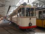 SHB Stuttgarter Historische Strasenbahnenahnen e.V. Esslinger TW 7 (Bj.1912) mit Beiwagen 22 (Bj.1919) der St�dtischen Stra�enbahn Esslingen im Stra�enbahnmuseum Stuttgart.  (11,04,2010)