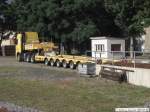 Volvo FH der Pressnitztalbahn Schwerlasttransport f�r Schmalspurfahrzeuge im Bf ...