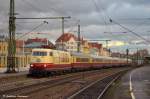 sonderzuge R�ckfahrt des TEE mit 103 235, AKE-Sonderzuges aus Wien Franz Josef Bahnhof/Salzburg Hbf nach Dortmund Hbf durch Esslingen am Neckar. (15,12,2011)