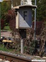 Telephon der Deutschen Bahn an der KBS 761 in Wendlingen ...