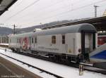 Sonstiges We are shaping the future / ALSTOM Wagen [D-ALHB 56(75) 80 90-94 047-5 Dmz(090) Zugelassen RIC D und CH 200km/h, Unt. 504 23.01.08] am Zugende. Er kam mit der 217 001-7 und dem Cisalpino [ETR 93 85 5 610 111-2 CH-CIS ohne REV-Nr.] nach Plochingen. (15,02,2010)
