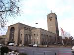 stuttgart-hbf Hbf Stuttgart Au�enansicht 10, Hauptausgang und Turm. (31,01,2010)