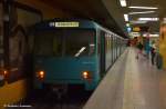 u-bahn-frankfurtmain Eingefahrener U2 Wagen Verband in Frankfurt (Main) S�dbahnhof auf der Linie U1. (19,12,11) 