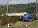 Ulmer Eisenbahnfreunde Diesellok 2 'Blauer Klaus', Deutz (Fabriknummer 55414) der Ulmer Eisenbahnfreunde [Baujahr - 1953 ; Typ - A6M517R; Bauart - B]  im Bf Amstetten(W�rtt). (11,09,2010)