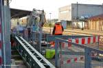 Umbauarbeiten am Bahnhof Wendlingen/Neckar. ...  Andreas Axmann 08.11.2011