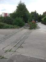 werksanschlusse-stillgelegt---gruninger-prem Kirchheim/T - �tlingen / Bahn�bergang Wielandstra�e. (05,09,2008)