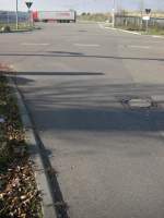 werksanschlusse-stillgelegt---gruninger-prem Ehemaliger Bahn�bergang Hegelstra�e zu Gr�ninger & Prem und zum Bf Kirchheim unter Teck sie wurden 2005 entfernt. (14,11,2008)