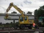 Zweiwegebagger der Fa.H�ffels Gleisbau-Service ...  Andreas Axmann 14.01.2010