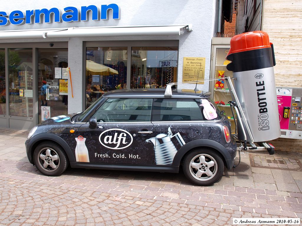 Werbefahrzeug der Fa. alfi beim RemsTOTAL Tag in Winnenden. (16;05;2010)