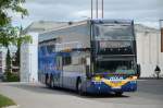 berland-Bus Van Hool T 927 der  Lnstrafiken Norrbotten/Norrlands Kusten/Veolia  auf der Strecke Tornio - Haparanda - Kalix - Lule - Pite - Skellefte - Ume  und zurck am Busbahnhof Tornio.