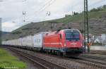 541 009 mit Ekol 41853 aus Worms bei der Durchfahrt durch Esslingen am Neckar auf dem Weg nach Triest Campo Marzio. (23,04,2012)