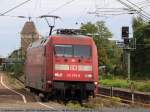 101 076-8 muß in Esslingen am Neckar bei seiner fahrt nach Stuttgart auf Gleis 6 ausweichen, um EC 114 vorbei zulassen. (14,09,2010)