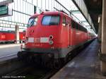 110 446-2 wartet, das sie um 9:15 Uhr mit RB 19808 nach Heilbronn fahren kann. (06.07.2009)