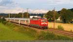 BR 120 mit Zugen/85032/engegen-der-ankuendigung-das-fuer-den Engegen der ankndigung, das fr den EC 316 die 101 040 zieht, kam dafr 120 103-7 vor meine Camera bei Ebersbach auf dem Weg nach Stuttgart. (29,07,2010)