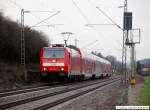 br-1462-traxx-p160-ac2/61990/146-223-3-bringt-ihren-re-91710 146 223-3 bringt ihren RE 91710 von Neu-Ulm nach Stuttgart Hbf. (03,04,2010)