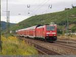 In Esslingen am Neckar  kam mir IRE 4231 mit 146 207 aus Stuttgart auf dem Weg nach Lindau ber Ulm entgegen. (14,09,2010)
