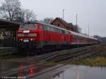 Sag zum Abschied leise  Servus  mit Lok-bespannten Zügen auf der Teckbahn. In den Bf. Oberlenningen eingefahrene RB13963/RB13966 von Wendlingen/N nach Oberlenningen und zurück nach Wendlingen/N. (11.12.2009)
