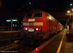 Abschiedstag von Lokbespannten Zgen auf der Teckbahn mit 218 494 und n-Wagen, hier in Wendlingen/N als RB13976/RB13983.