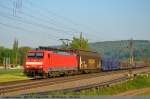 guterzuge/134816/189-020-mit-gemischten-gueterzug-auf 189 020 mit gemischten Güterzug auf dem Weg in Richtung München bei Uhingen. (23,04,2011)