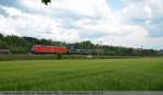guterzuge/140535/einen-mit-rundstahl-beladene-wagen-gezogen Einen mit Rundstahl beladene Wagen, gezogen von 185 005 auf dem Weg in Richtung Stuttgart/Kornwestheim. (21,05,2011)