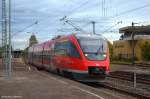 berraschung in Esslingen am Neckar als der 643 014/514 leider auf Gleis 6 in Richtung Stuttgart fhrt. (12,10,2011)