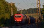 185 582 der HGK mit KeWa durch Uhingen in Richtung Stuttgart/Kornwestheim. (05,08,2012)