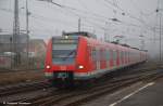 Einfahrt der S1 mit 423 432 und ??? aus Rdermark - Ober-Roden in den Hbf Wiesbaden. (24,11,2011)