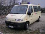Fahrzeug-Typ: Fiat Dukato,  Einsatzart: Manschaftstransportwagen MTW ( Katsch. Land ). Standort: Sanitätswache Kirchheim/Teck, Im Einsatz seit 2001. (12.12.2004)