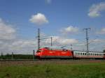 EC von Hamburg-Altona nach Chur zwischen Rastatt und Baden-Baden (Thomas)